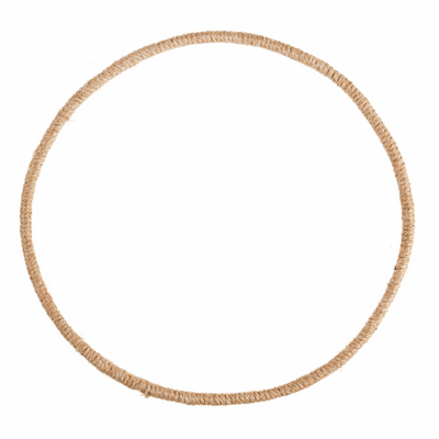 Jute Wrapped Wire Wreath Base - 19cm or 25cm