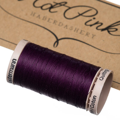 200m Gutermann Cotton Quilting Thread in Blues & Purples  3832