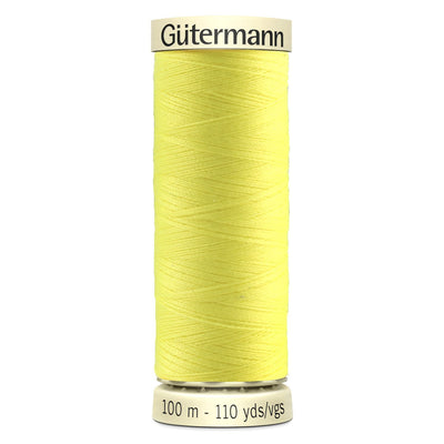 Bright neon sew-all Gutermann 100m thread in yellow