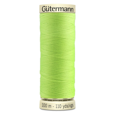 Bright neon sew-all Gutermann 100m thread in green