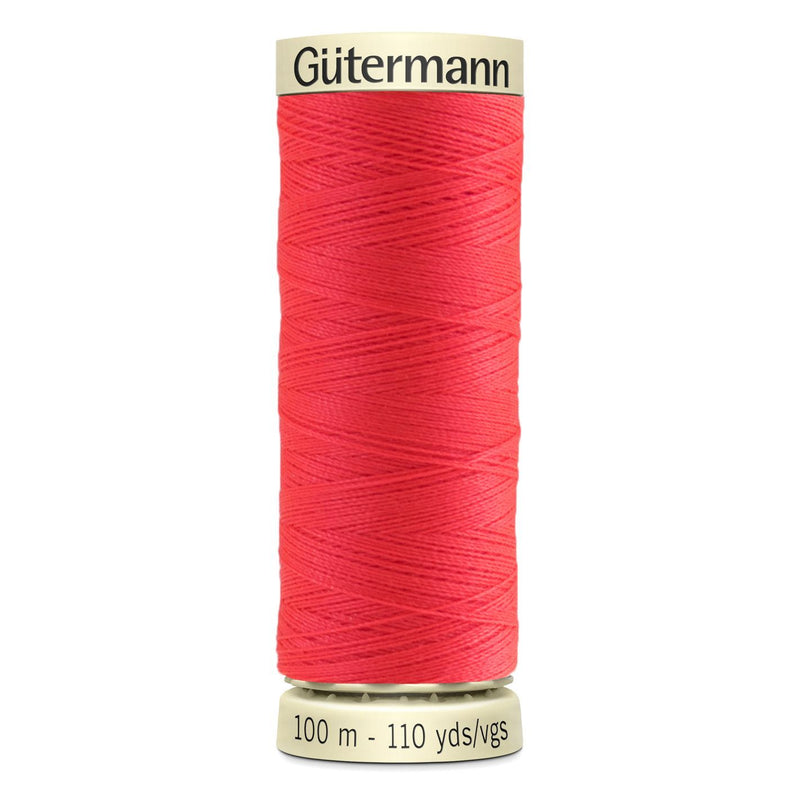 Bright neon sew-all Gutermann 100m thread in pink