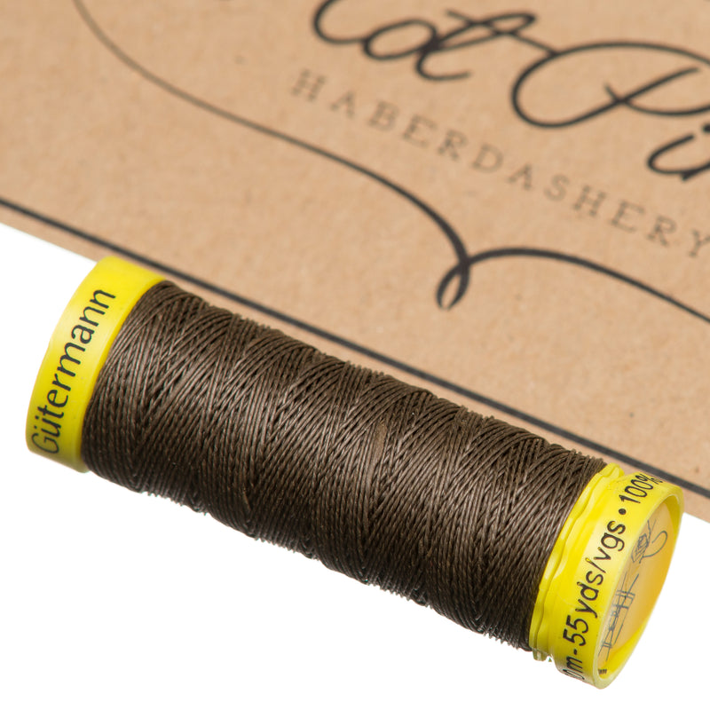 Gutermann Linen repairing Thread 50m in 4010 brown