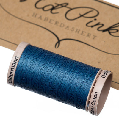 200m Gutermann Cotton Quilting Thread in Blues & Purples 5725