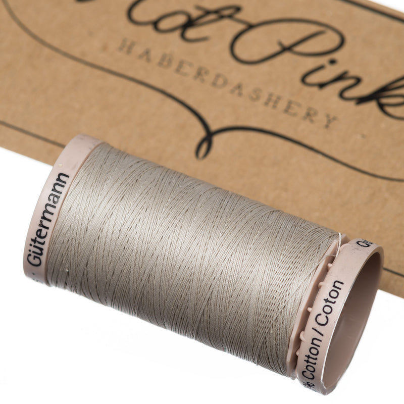 200m Gutermann Cotton Quilting Thread in Creams, greys & browns 618