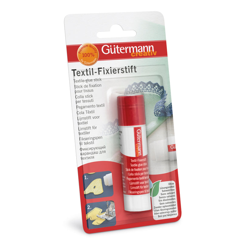 Gutermann textile glue stick, Fabric glue