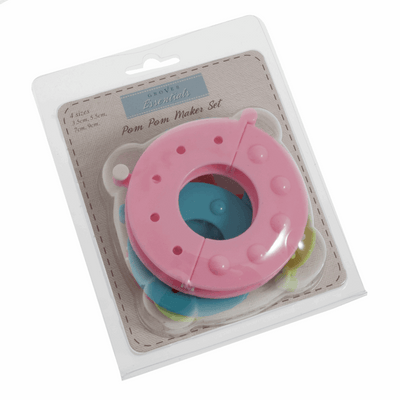 Groves pom pom maker - set of 4, pom pom making kit