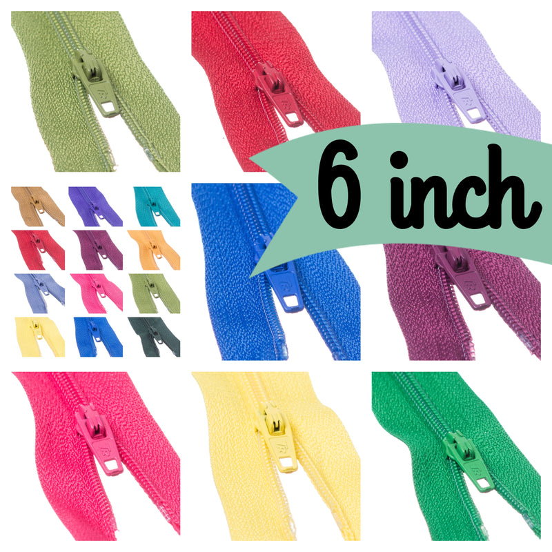 Nylon Trebla Autolock Zips in 6" and 49 shades; the essential sewing accessory and fastening.