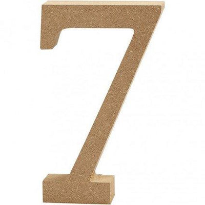 Number 7 – MDF Wooden number – 13cm