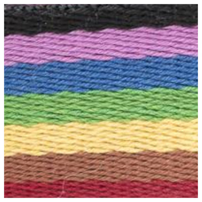 38mm Striped Webbing in bright colour mix