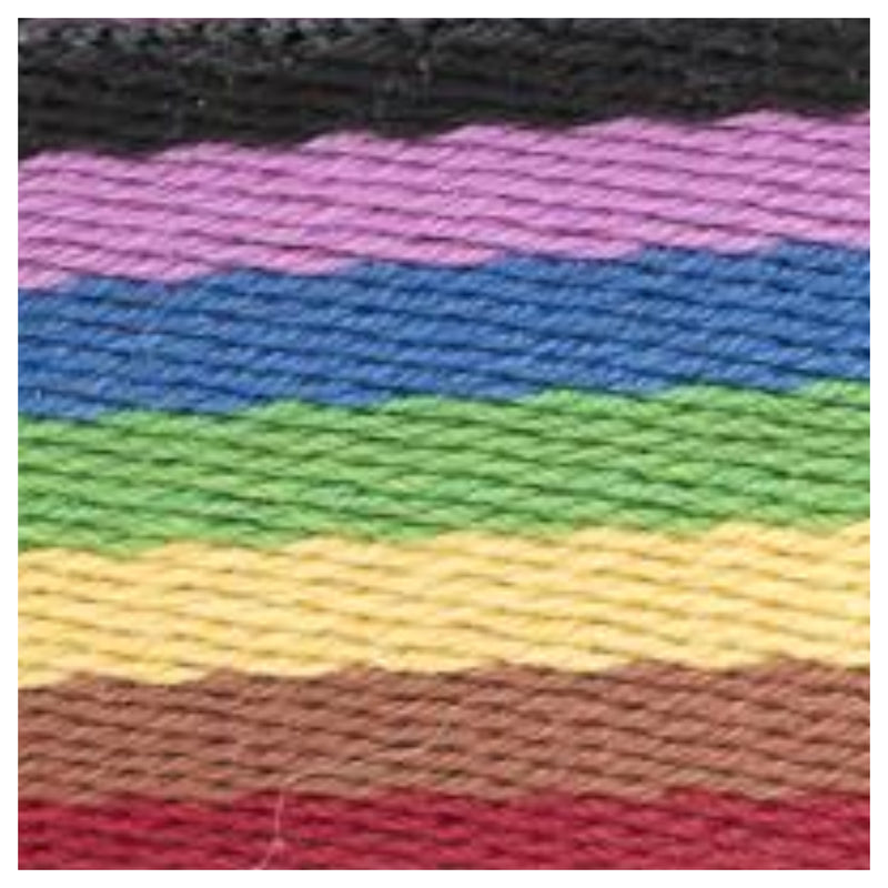 38mm Striped Webbing in bright colour mix