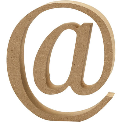 At symbol, At sign – MDF Wooden letter – 13cm