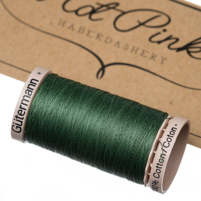 200m Gutermann Cotton Quilting Thread in Greens 8724