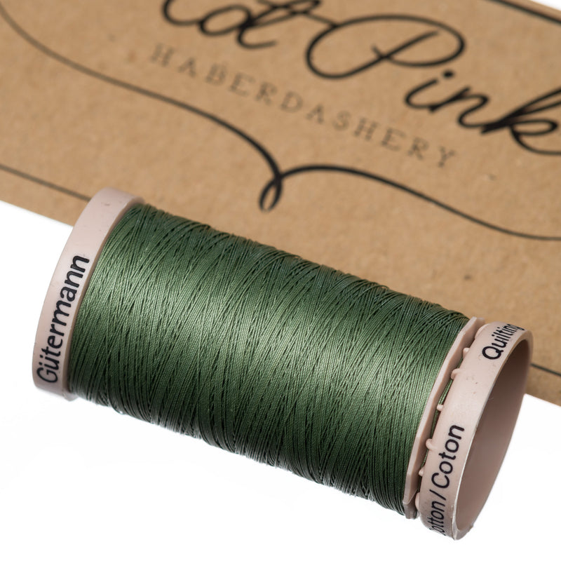200m Gutermann Cotton Quilting Thread in Greens 9426
