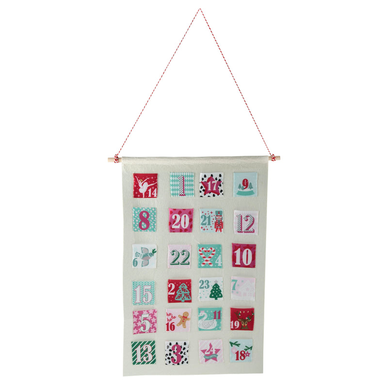 Make your own advent calendar kit pink and cream