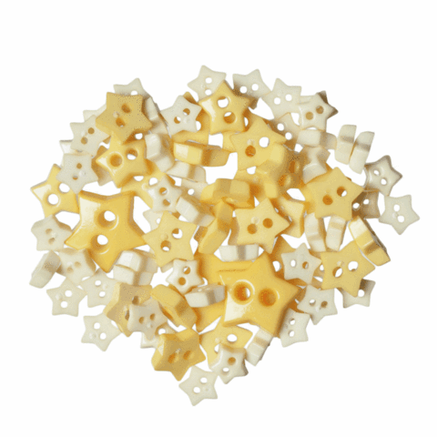 Trimits Star Mini Craft Buttons in yellows