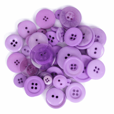 Trimits Assorted Craft Buttons in purples