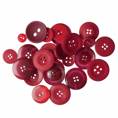 Trimits Assorted Craft Buttons in reds