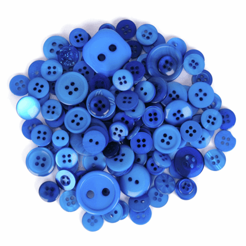 Trimits Assorted Craft Buttons in dark blues