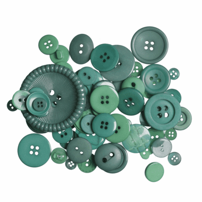 Trimits Assorted Craft Buttons in greens