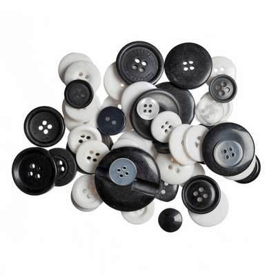 Trimits Assorted Craft Buttons in black and white