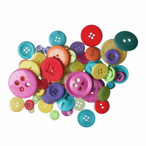 Trimits Assorted Craft Buttons in bright multicolour