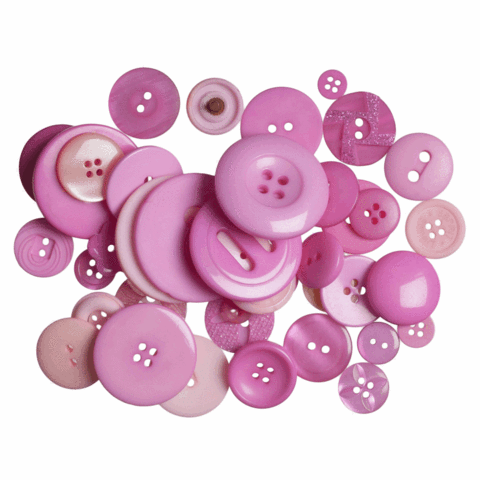 Trimits Assorted Craft Buttons in dark pinks