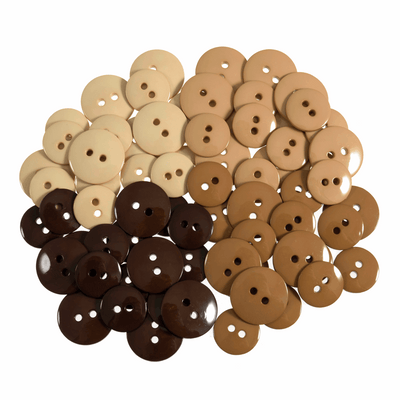 Trimits waterfall craft buttons in browns