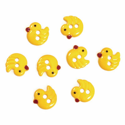 Trimits Novelty Animals Buttons with yellow ducks