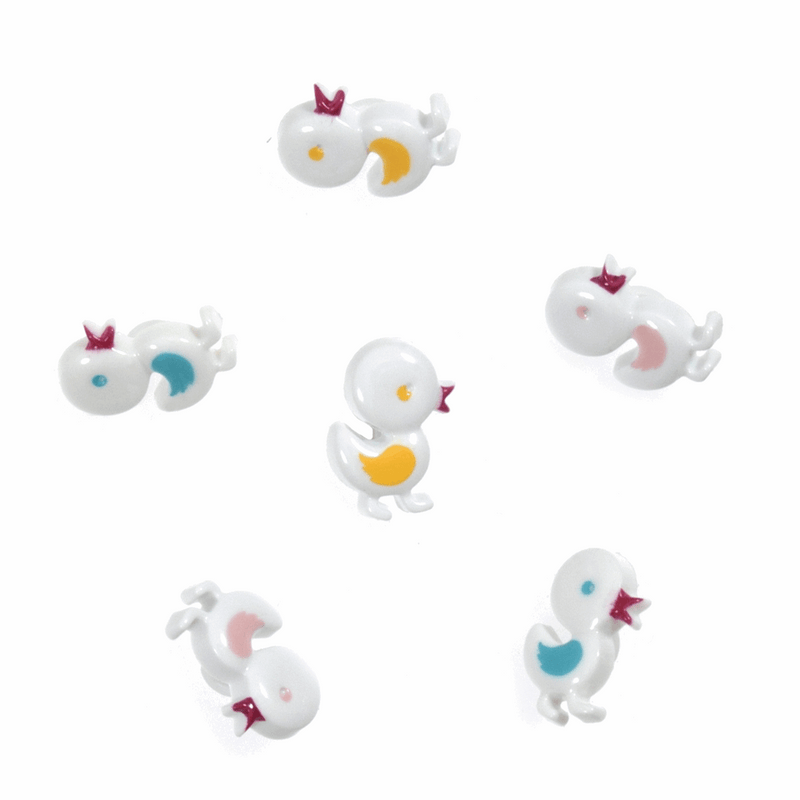 Trimits Novelty Animals Buttons with pastel ducks