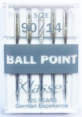 KLASSE Sewing Machine Needles in Ball Point 90/14