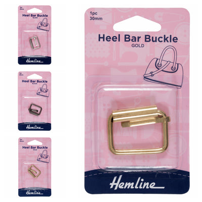 Hemline heel bar 20mm and 30mm buckle for handbags