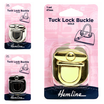 Hemline Tuck lock buckle bag clasp closure lock for handbags
