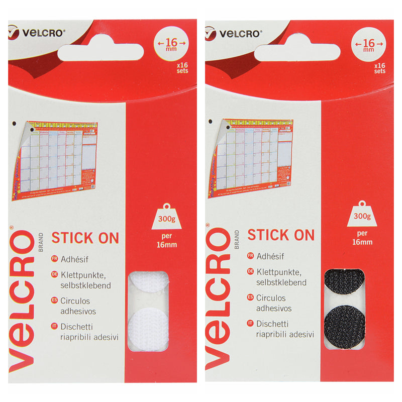 VELCRO hook and loop stick on coins