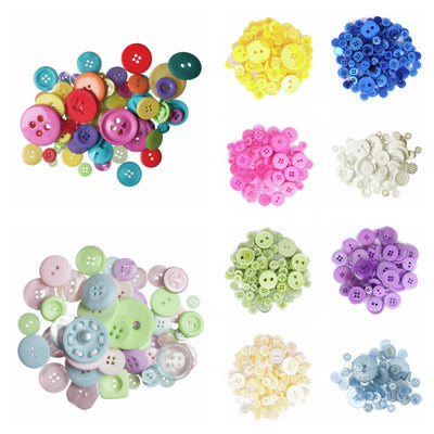 Diminutive Craft Buttons/Small Craft Buttons/Diminutive Sew Through  Buttons/Kids Craft Buttons/ Extra Small Plastic Buttons/ Plastic Craft