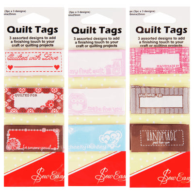 Sew Easy Quilt Tags Assorted Designs