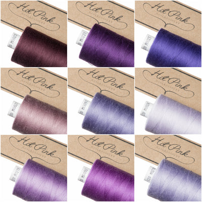 1000m Coates Polyester Moon Thread in Purples