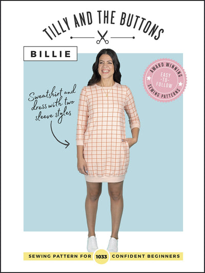 Billie Sweatshirt and Dress Sewing Pattern by Tilly and the Buttons