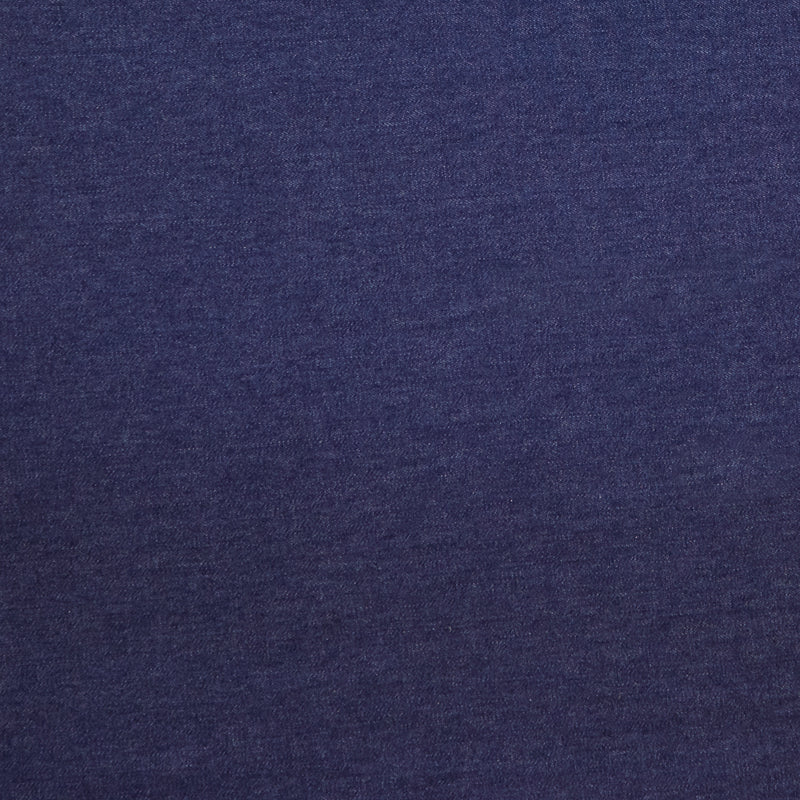 Swatch of washed 100% cotton denim fabric 8oz heavy weight in dark blue