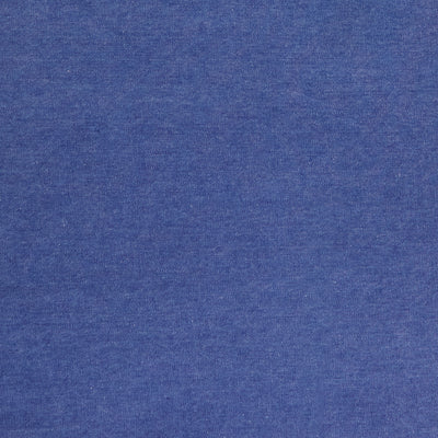 Swatch of washed 100% cotton denim fabric 8oz heavy weight in mid blue