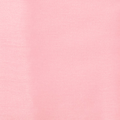 Swatch of Chinese crystal shimmer organza fabric in pale pink