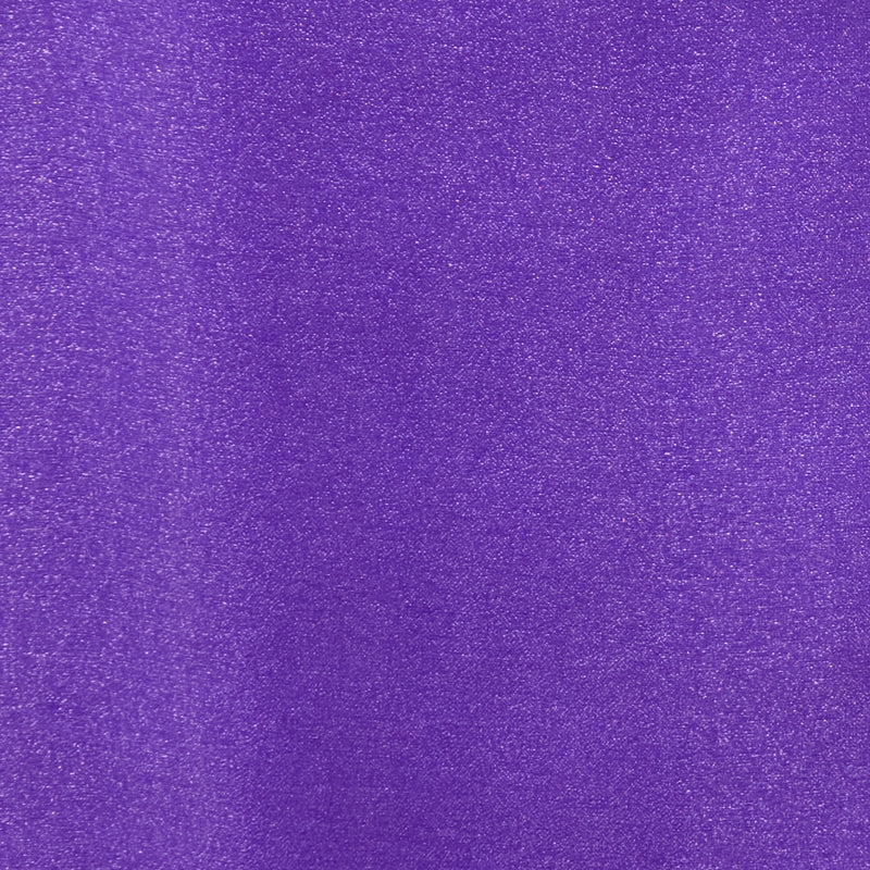 Swatch of Chinese crystal shimmer organza fabric in purple