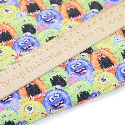 100% cotton children's fabric with monsters by Chatham Glyn
