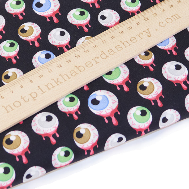 Scary Eyes - 100% Cotton Fabric by Chatham Glyn - 140cm Wide