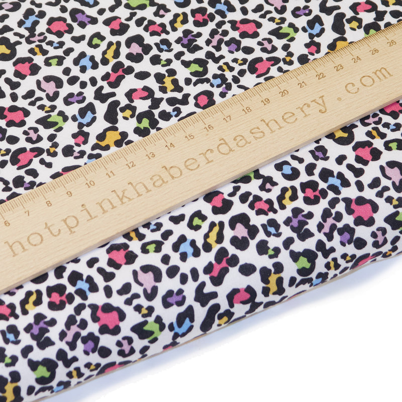 Funky leopard print 100% cotton fabric by Chatham Glyn