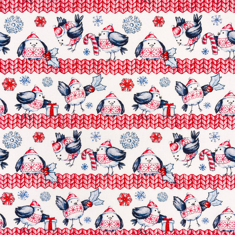 Jolly Robins Christmas fabric