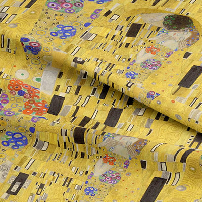 Gustav Klimt The Kiss cotton fabric