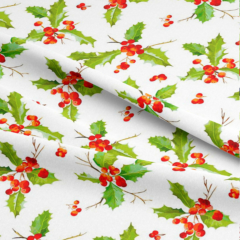 Jolly Holly Christmas fabric