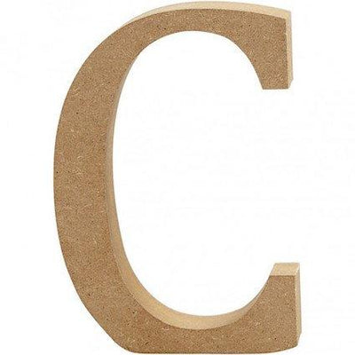 Capital letter C – MDF Wooden letter – 13cm