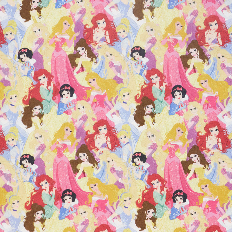 Swatch of Disney Princess fabric in 100% cotton by Chatham Glyn