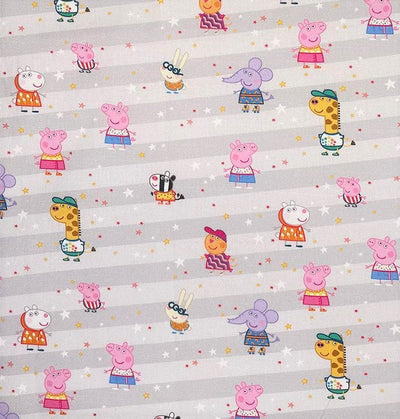 Peppa Pig Characters – 100% Cotton Fabric by Chatham Glyn – 140cm Wide